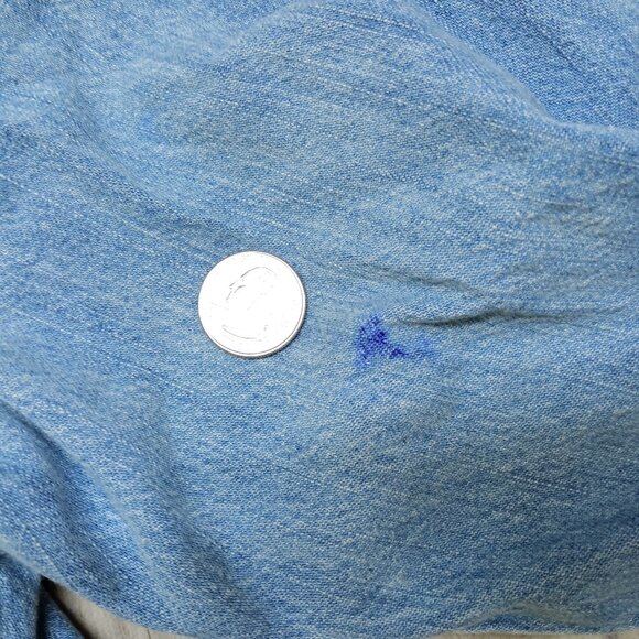 Levi's Denim Shirt Metal Buttons HAS FLAWS - Picture 8 of 15